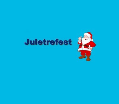 Fin juletrefest med mange barn